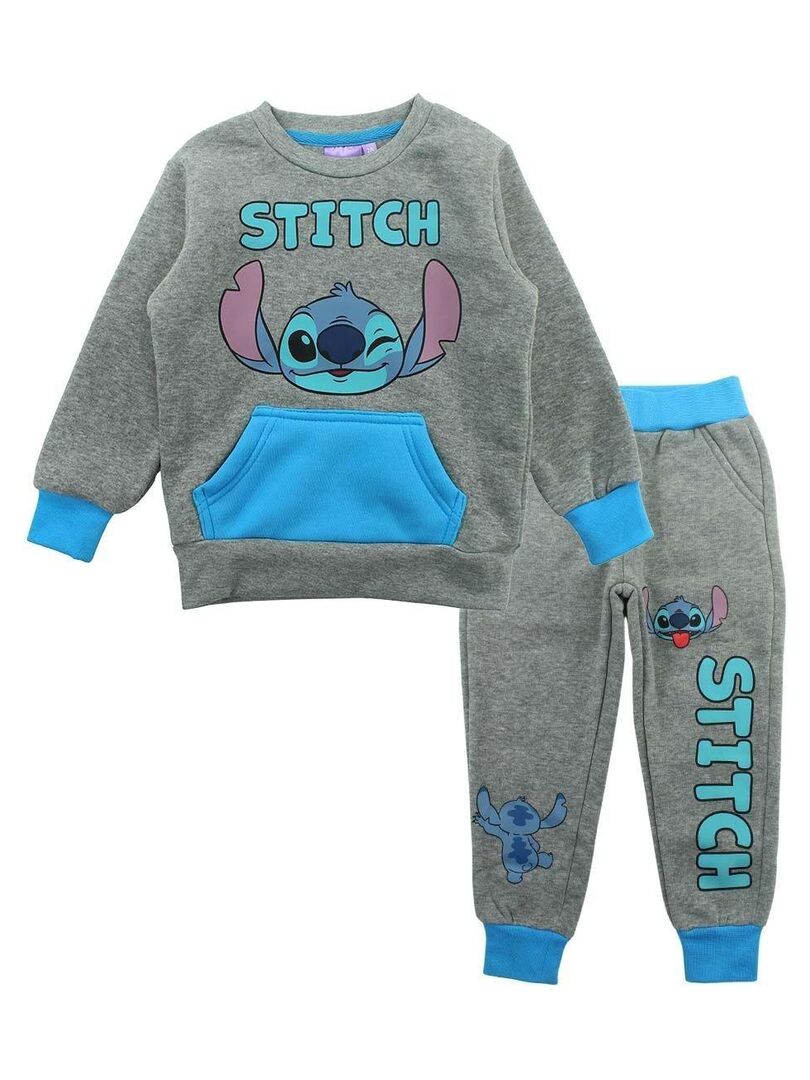 Stitch Ensemble T-shirt à manches courtes + pantalon pour garçon