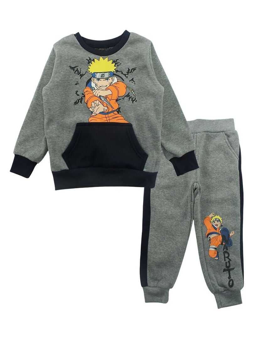 Disney - Ensemble ​​Sweat pantalon garçon Imprimé Naruto Gris - Kiabi