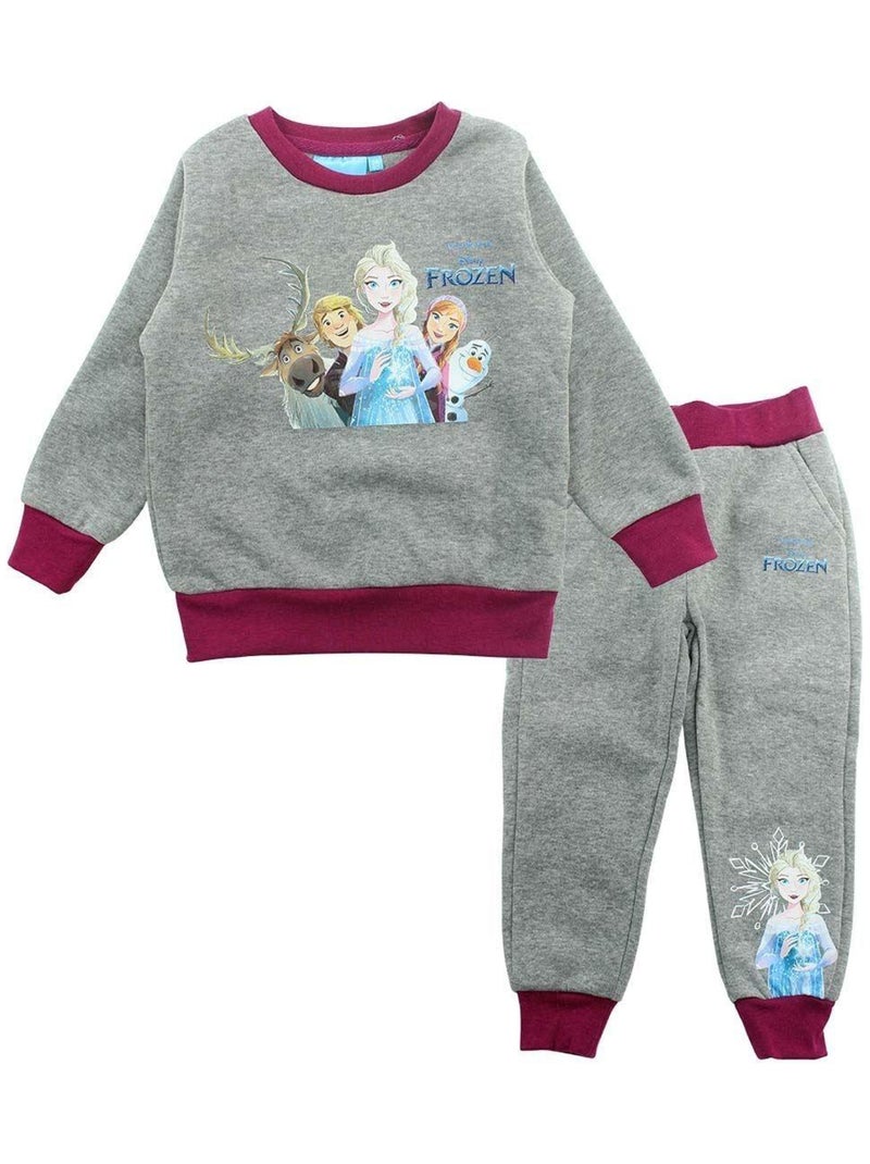 Disney - Ensemble ​​Sweat pantalon Imprimé La Reine Des Neiges Gris - Kiabi