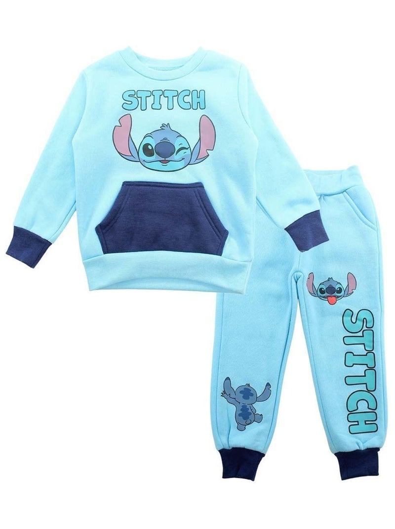 Disney - Ensemble ​​Sweat pantalon Imprimé Lilo Et Stitch Bleu - Kiabi