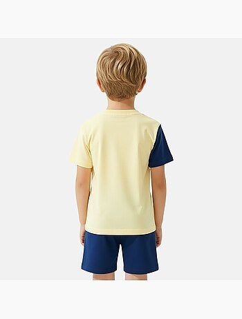 Disney - Ensemble T-shirt 2 couleurs et short assorti avec personnage