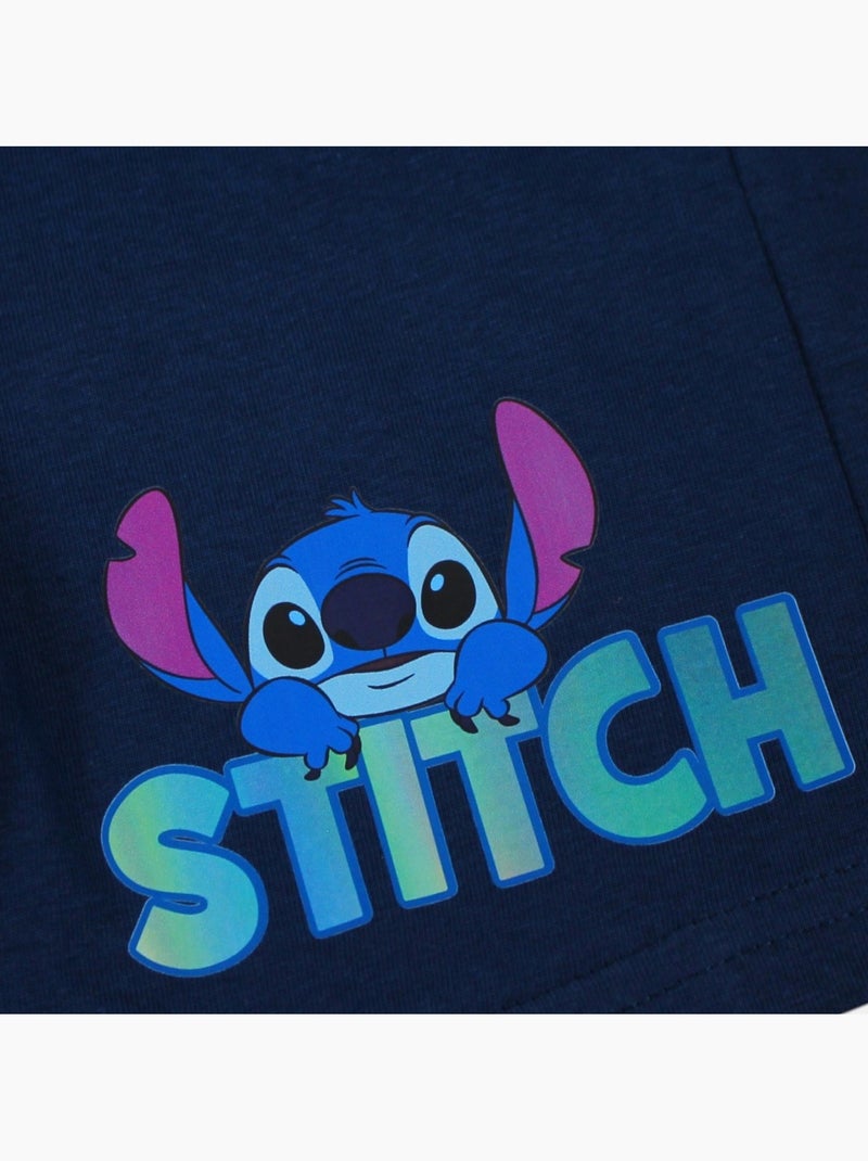 Disney - Ensemble T-shirt 2 couleurs et short assorti avec personnage Bleu marine - Kiabi