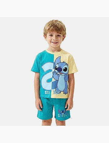 Disney - Ensemble T-shirt 2 couleurs et short assorti avec personnage