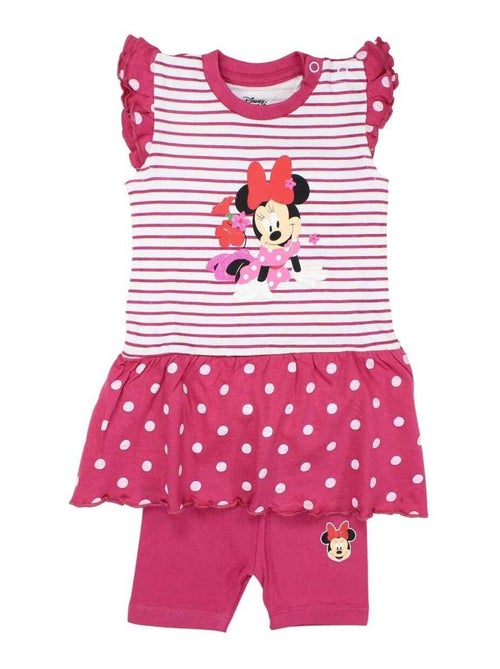 Disney - Ensemble T-shirt et Leeging bébé Fille Minnie Rose - Kiabi