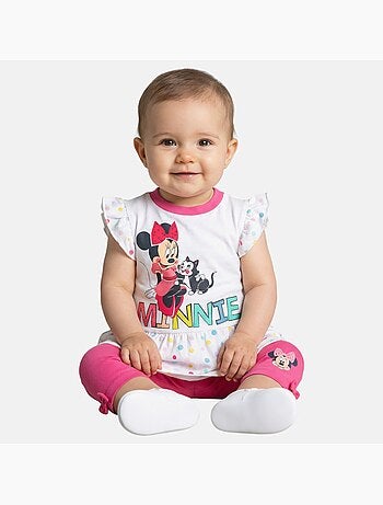 Disney - Ensemble T-shirt et Legging bébé Fille Minnie .