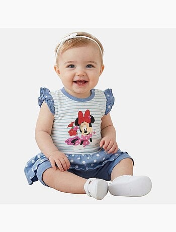 Disney - Ensemble T-shirt et Leeging bébé Fille Minnie .