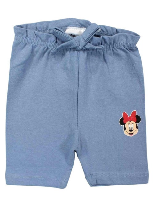 Disney - Ensemble T-shirt et Legging bébé Fille Minnie Bleu - Kiabi