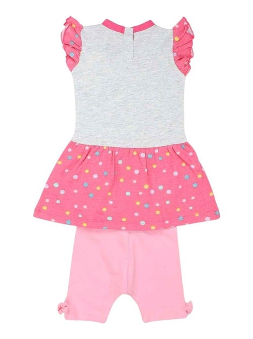 Disney - Ensemble T-shirt et Legging bébé Fille Minnie Rose - Kiabi