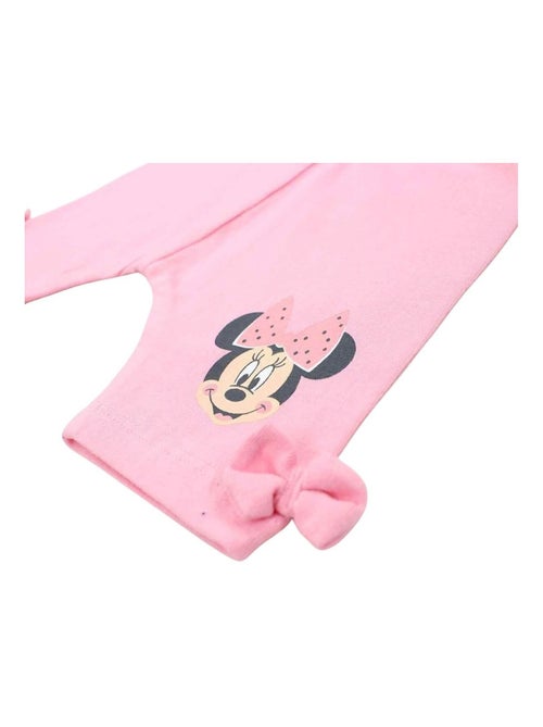 Disney - Ensemble T-shirt et Legging bébé Fille Minnie Rose - Kiabi