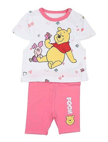 Disney - Ensemble T-shirt et Legging bébé Fille Winnie l'Ourson