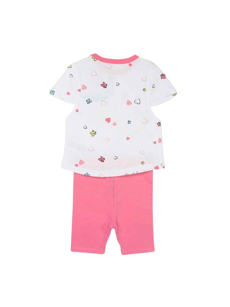 Disney - Ensemble T-shirt et Legging bébé Fille Winnie l'Ourson Rose fushia - Kiabi