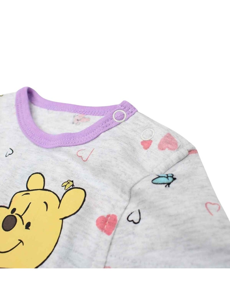 Disney - Ensemble T-shirt et Legging bébé Fille Winnie l'Ourson Violet - Kiabi