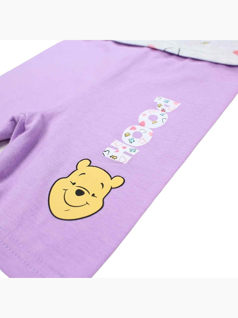 Disney - Ensemble T-shirt et Legging bébé Fille Winnie l'Ourson Violet - Kiabi