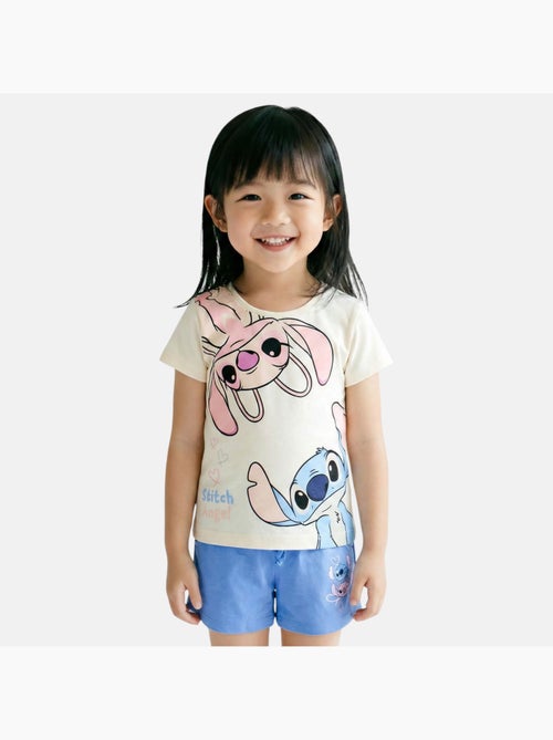 Disney - Ensemble T-shirt et short assorti avec personnage fille - Kiabi Disney - Ensemble T-shirt et short assorti avec personnage fille - Kiabi