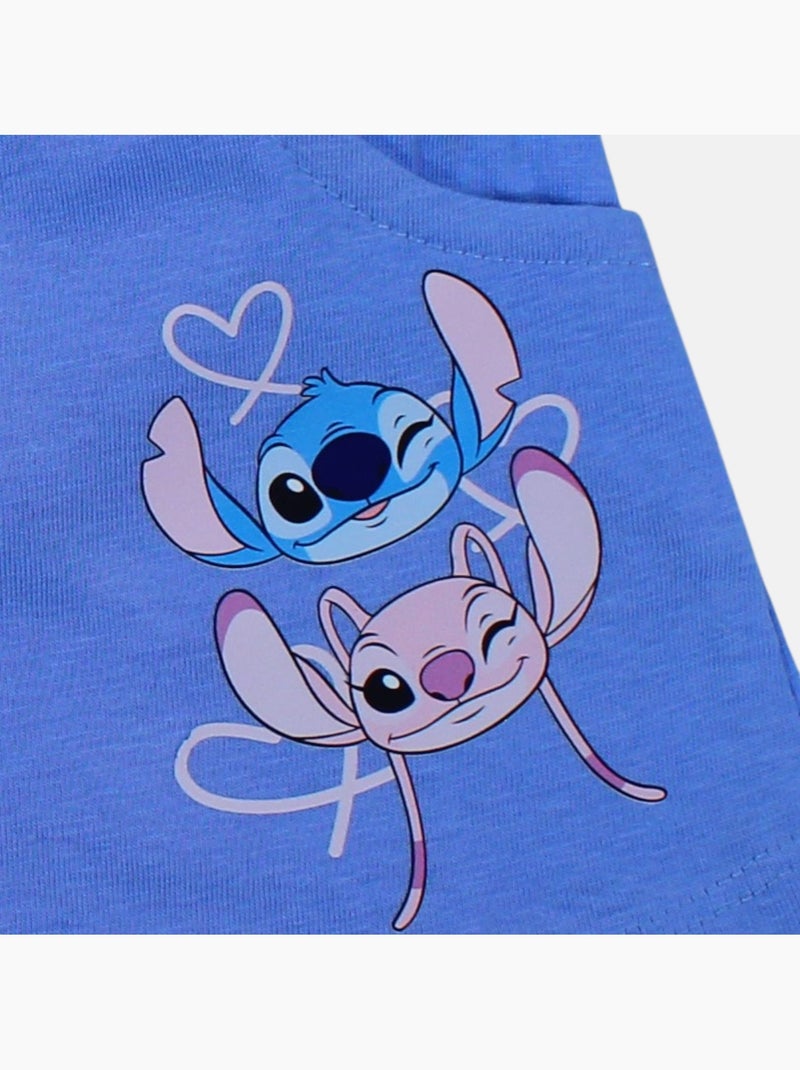 Disney - Ensemble T-shirt et short assorti avec personnage fille Bleu - Kiabi