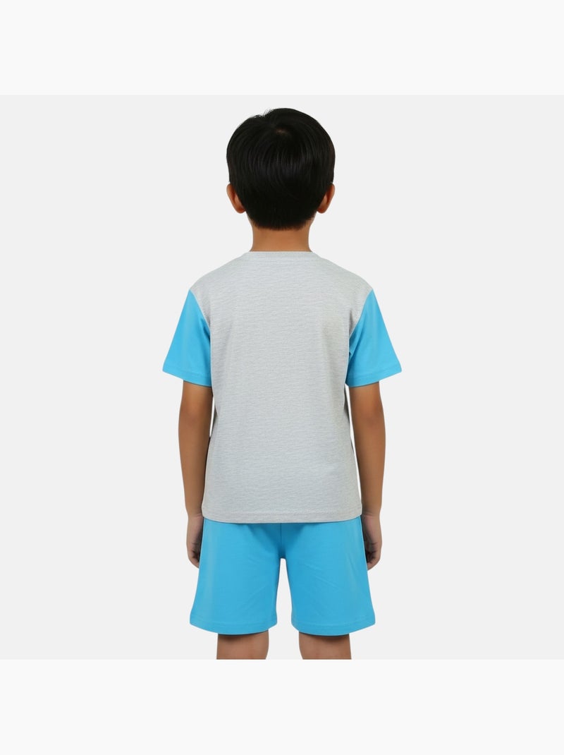 Disney - Ensemble T-shirt et short avec personnage garçon Bleu - Kiabi