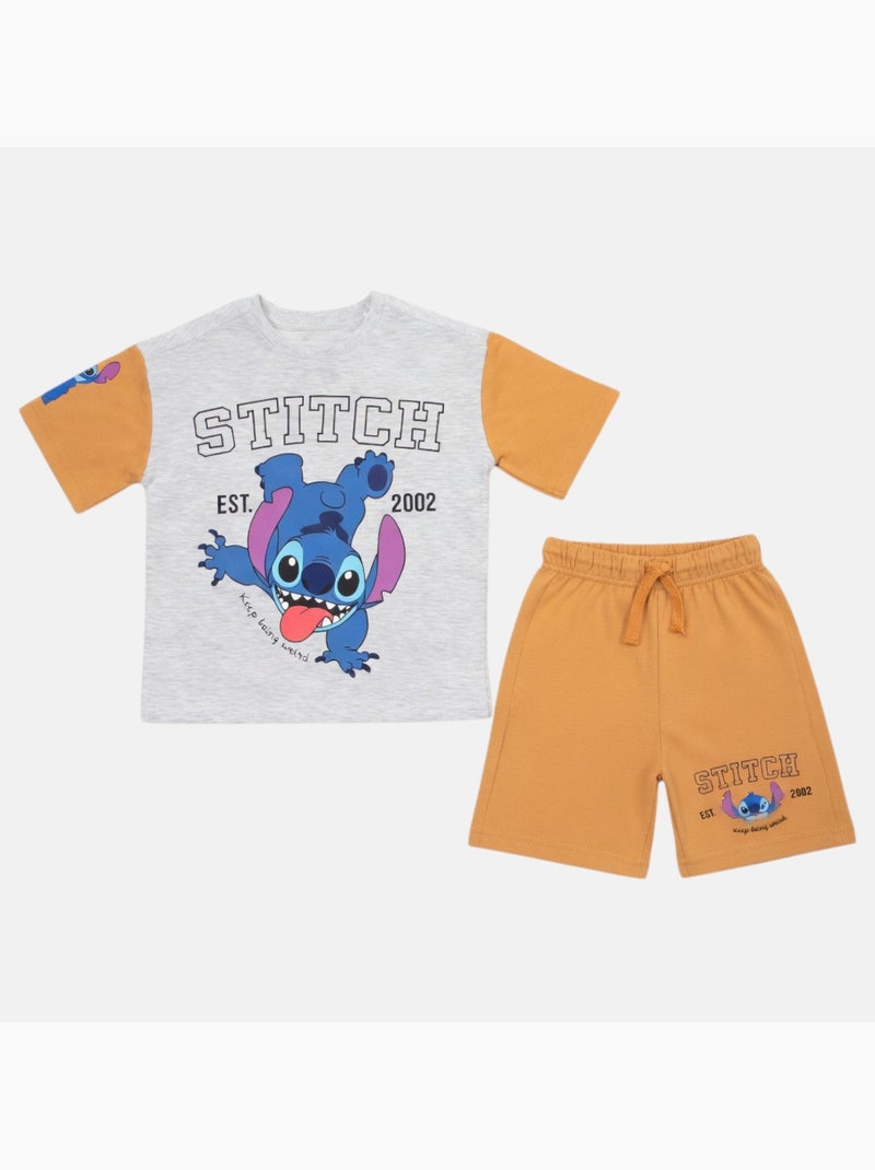 Disney - Ensemble T-shirt et short avec personnage garçon Orange - Kiabi