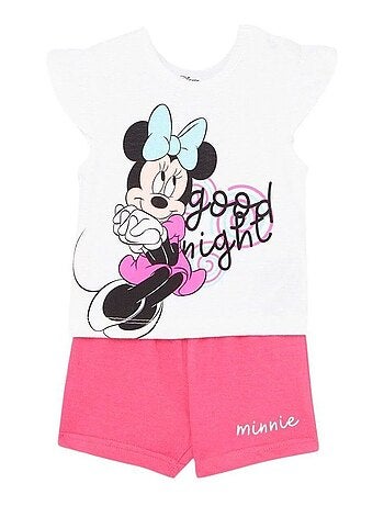 Disney - Ensemble T-shirt et Short bébé Minnie Gris