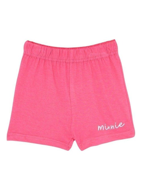 Disney - Ensemble T-shirt et Short bébé Fille Minnie Blanc - Kiabi