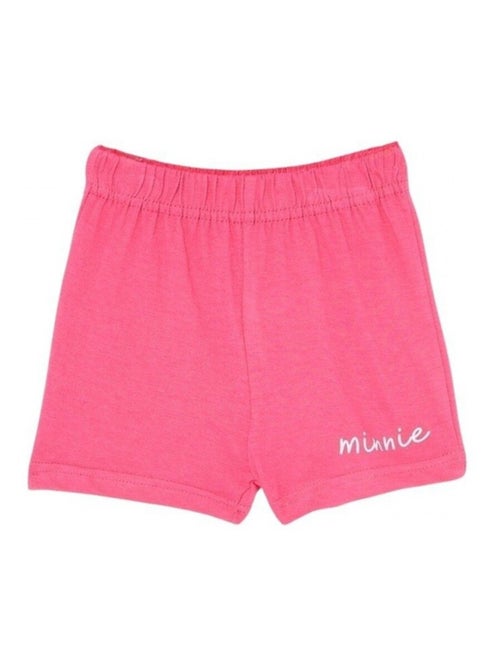 Disney - Ensemble T-shirt et Short bébé Fille Minnie Blanc - Kiabi