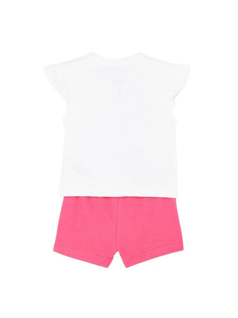 T-shirt Court pour Filles à Col Rond avec Imprimé Minnie