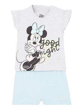 Disney - Ensemble T-shirt et Short bébé Minnie