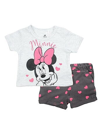 Disney - Ensemble T-shirt et Short bébé Minnie