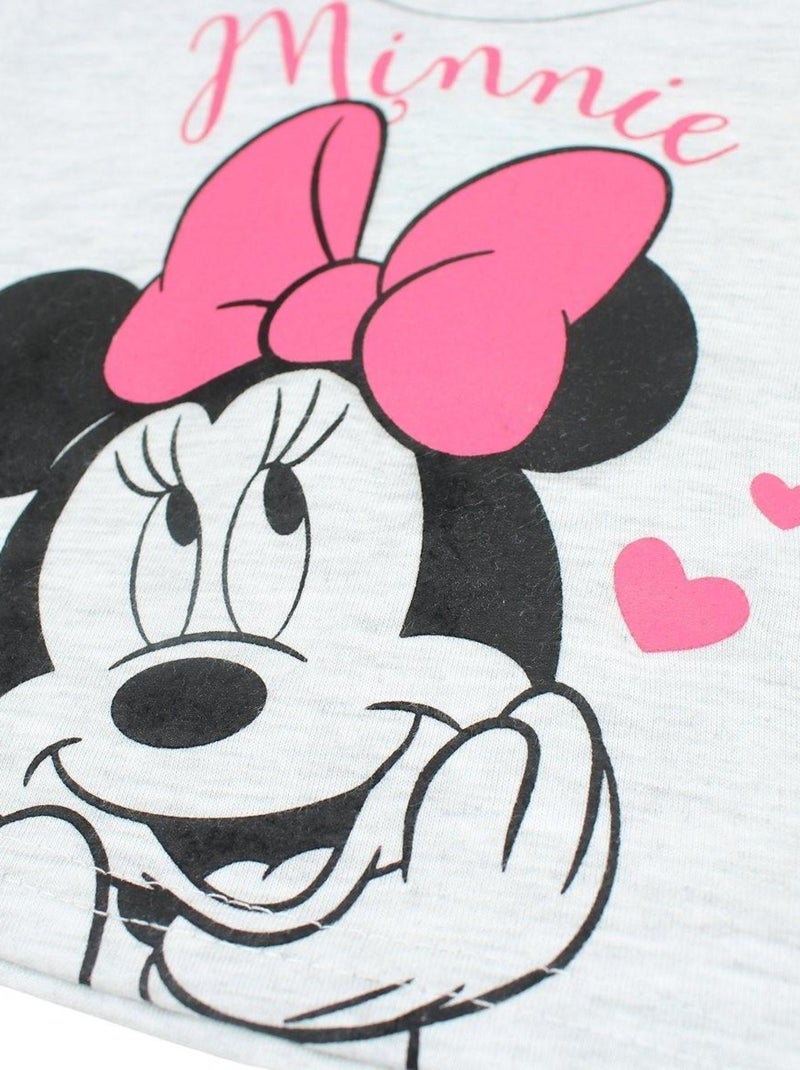 Disney - Ensemble T-shirt et Short bébé Minnie Gris - Kiabi