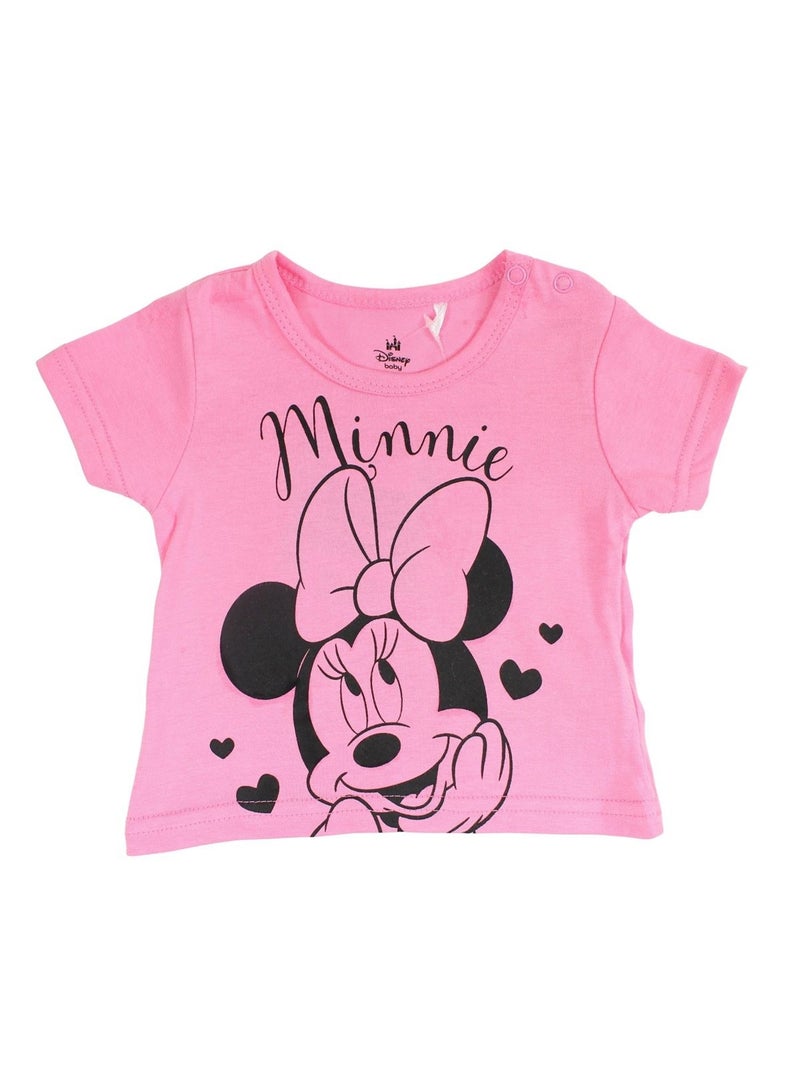 Disney - Ensemble T-shirt et Short bébé Minnie Rose - Kiabi
