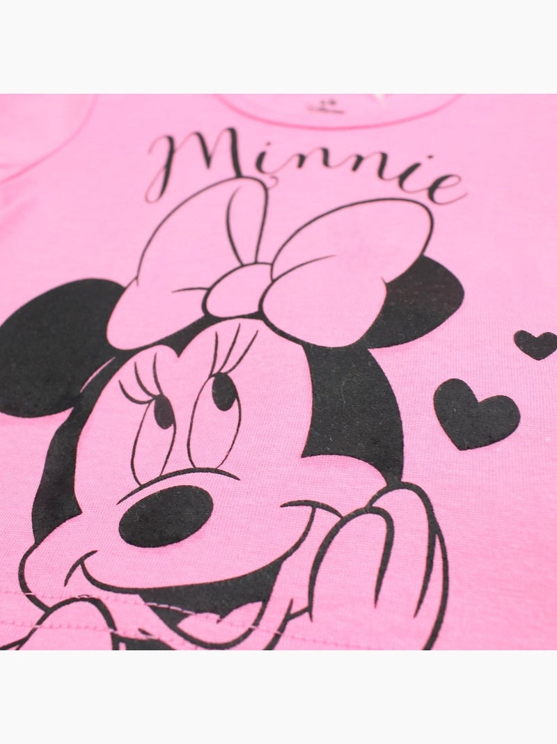 Disney - Ensemble T-shirt et Short bébé Minnie Rose - Kiabi