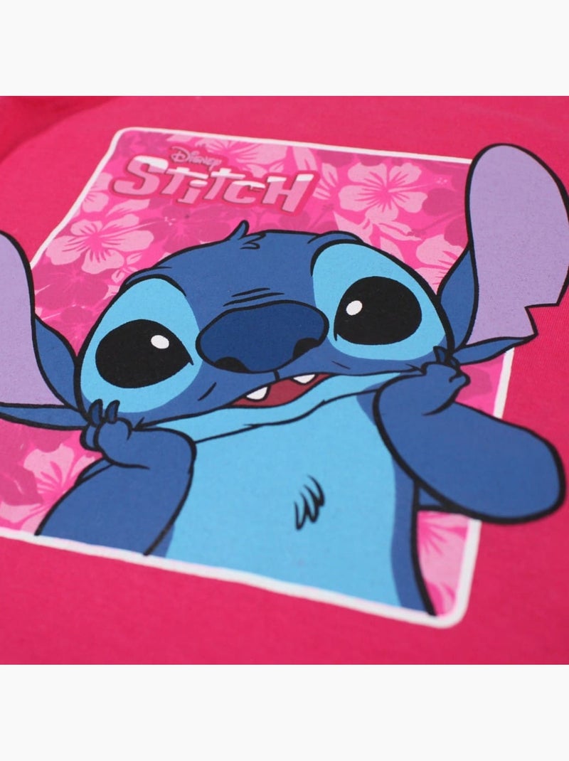 Disney - Ensemble t-shirt et short enfant à motif Rose fushia - Kiabi