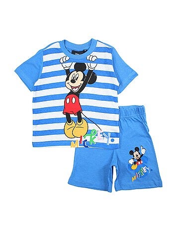 Disney - Ensemble t-shirt et short enfant à rayures