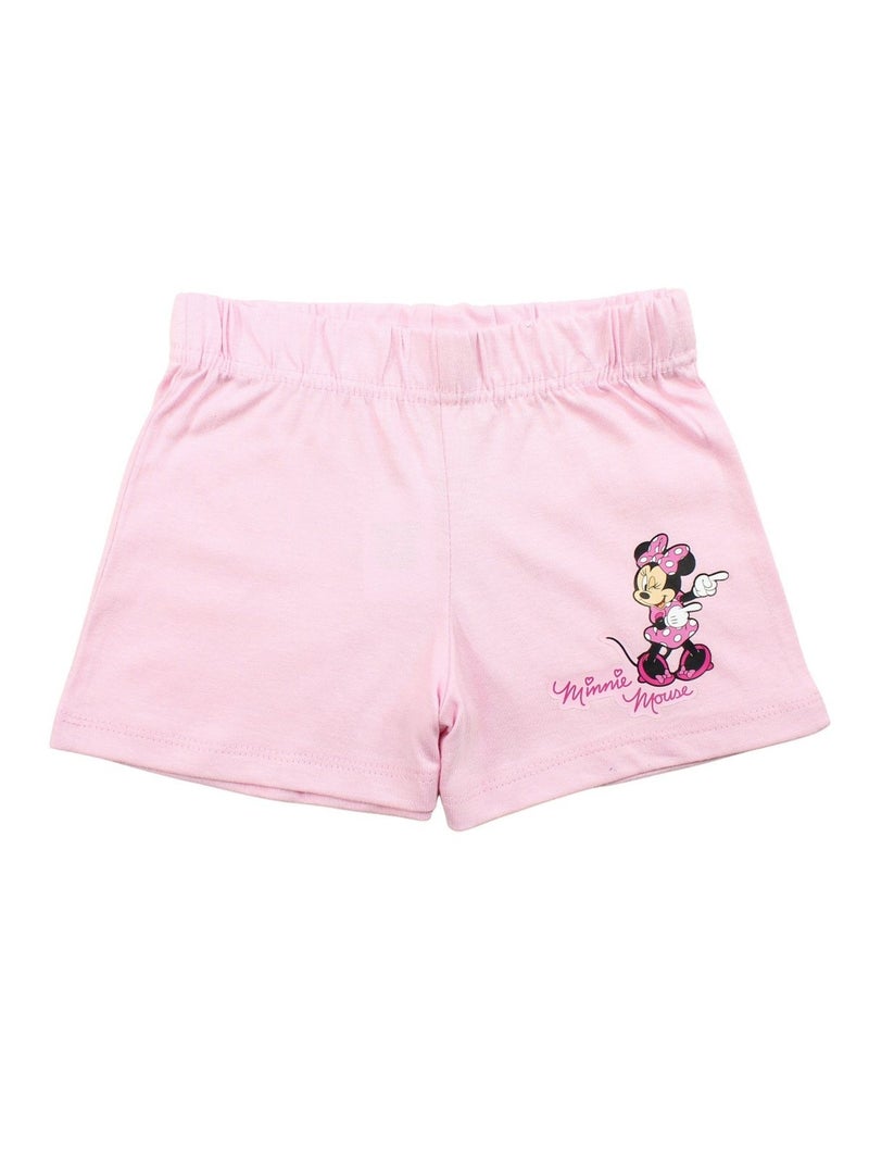 Disney - Ensemble t-shirt et short enfant imprimé Rose - Kiabi