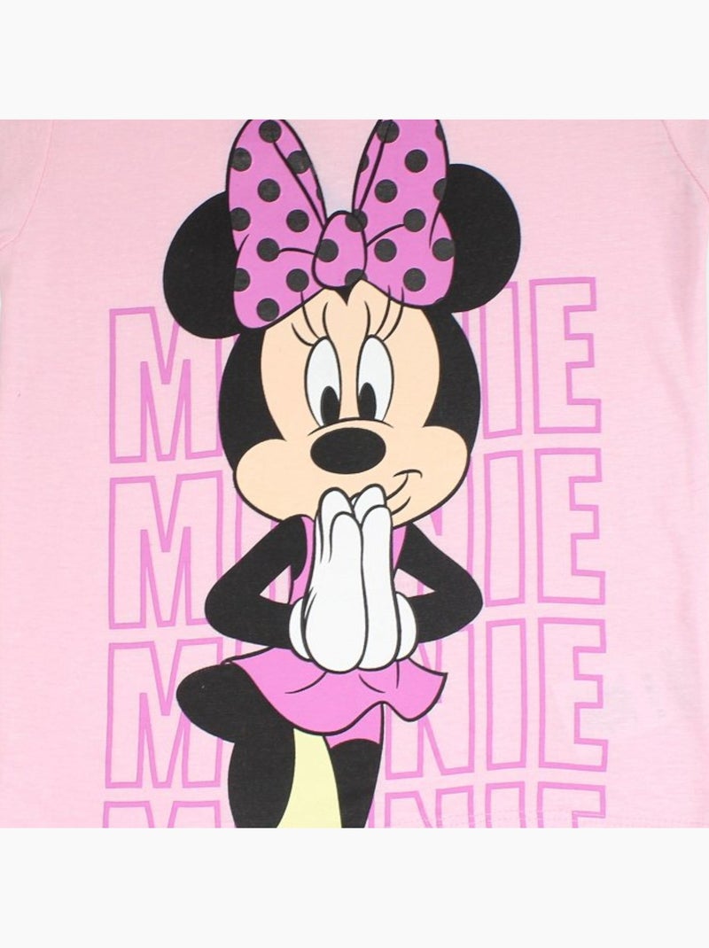 Disney - Ensemble t-shirt et short enfant imprimé Rose - Kiabi