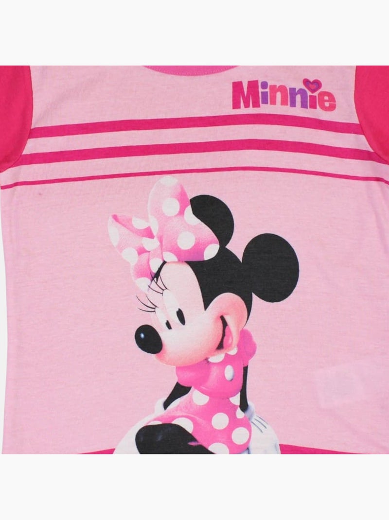 Disney - Ensemble t-shirt et short enfant imprimé Rose - Kiabi