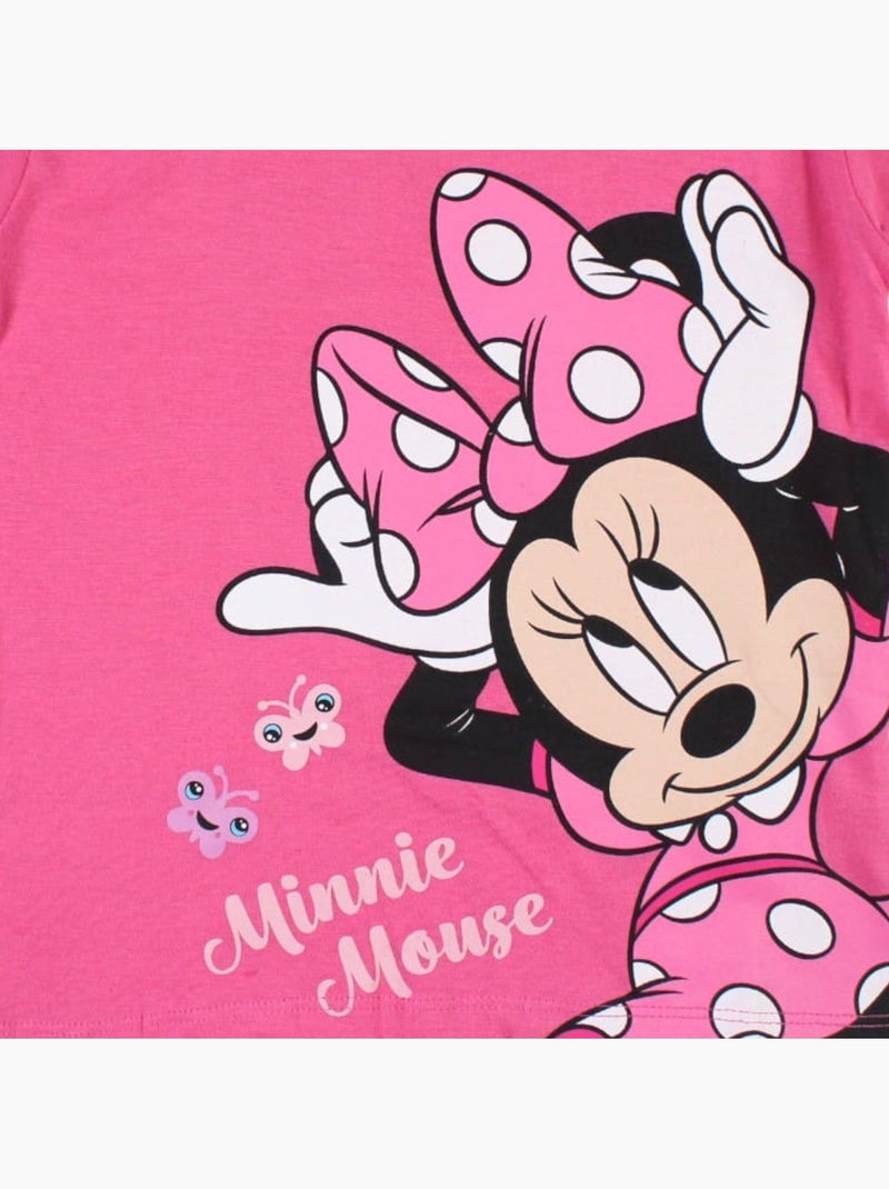 Disney - Ensemble t-shirt et short enfant imprimé Rose - Kiabi