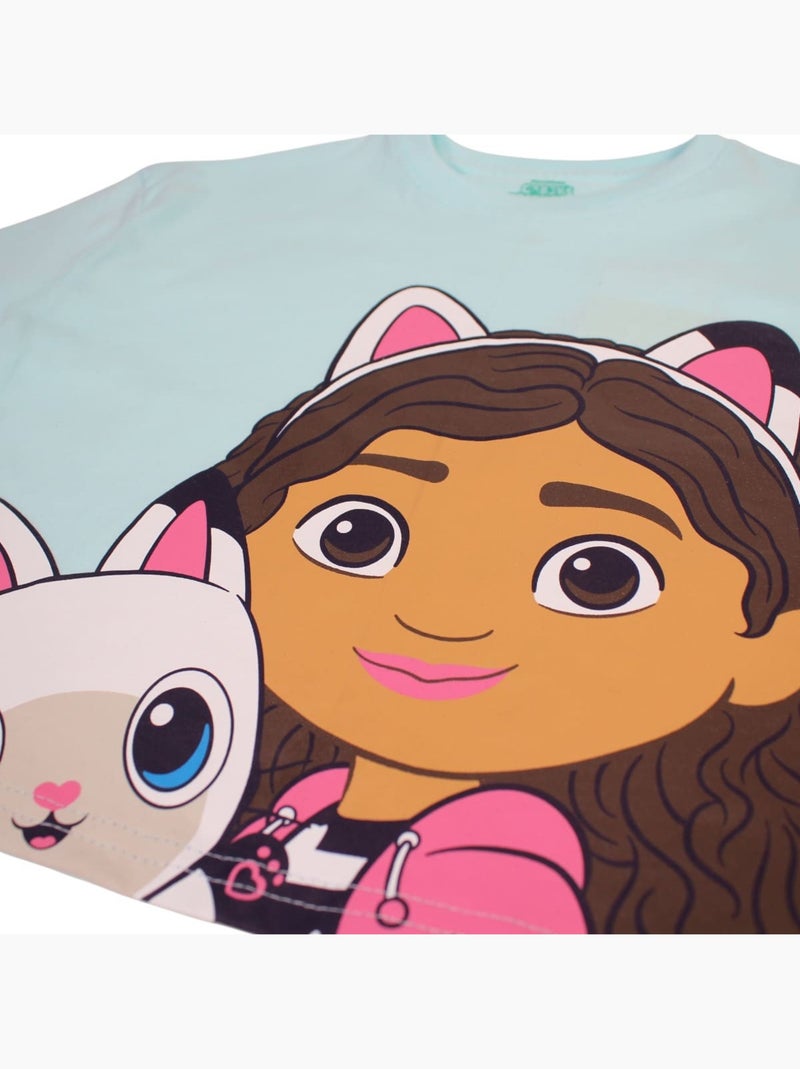 Disney - Ensemble T-shirt et Short Fille Gabby Bleu - Kiabi