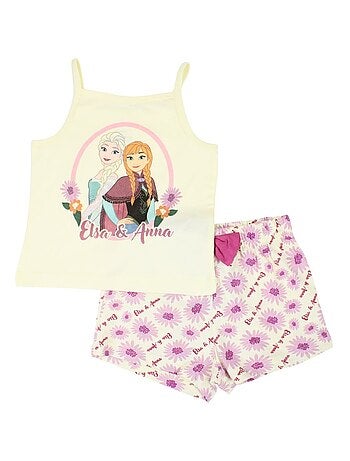 Disney - Ensemble T-shirt et Short Fille La Reine des Neiges
