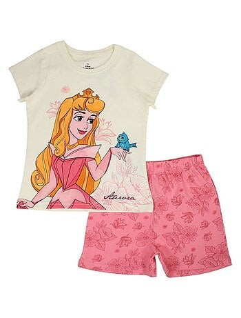 Disney - Ensemble T-shirt et Short Fille Princesse