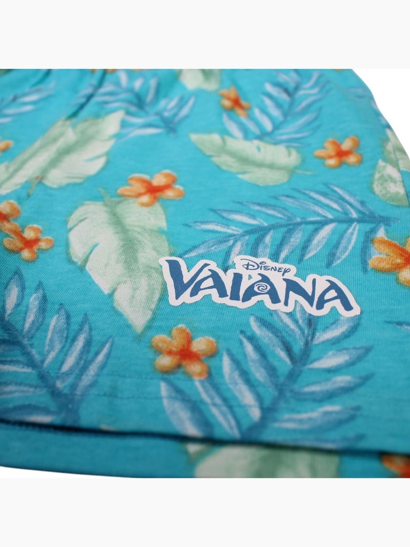 Disney - Ensemble T-shirt et Short Fille Vaiana Blanc - Kiabi