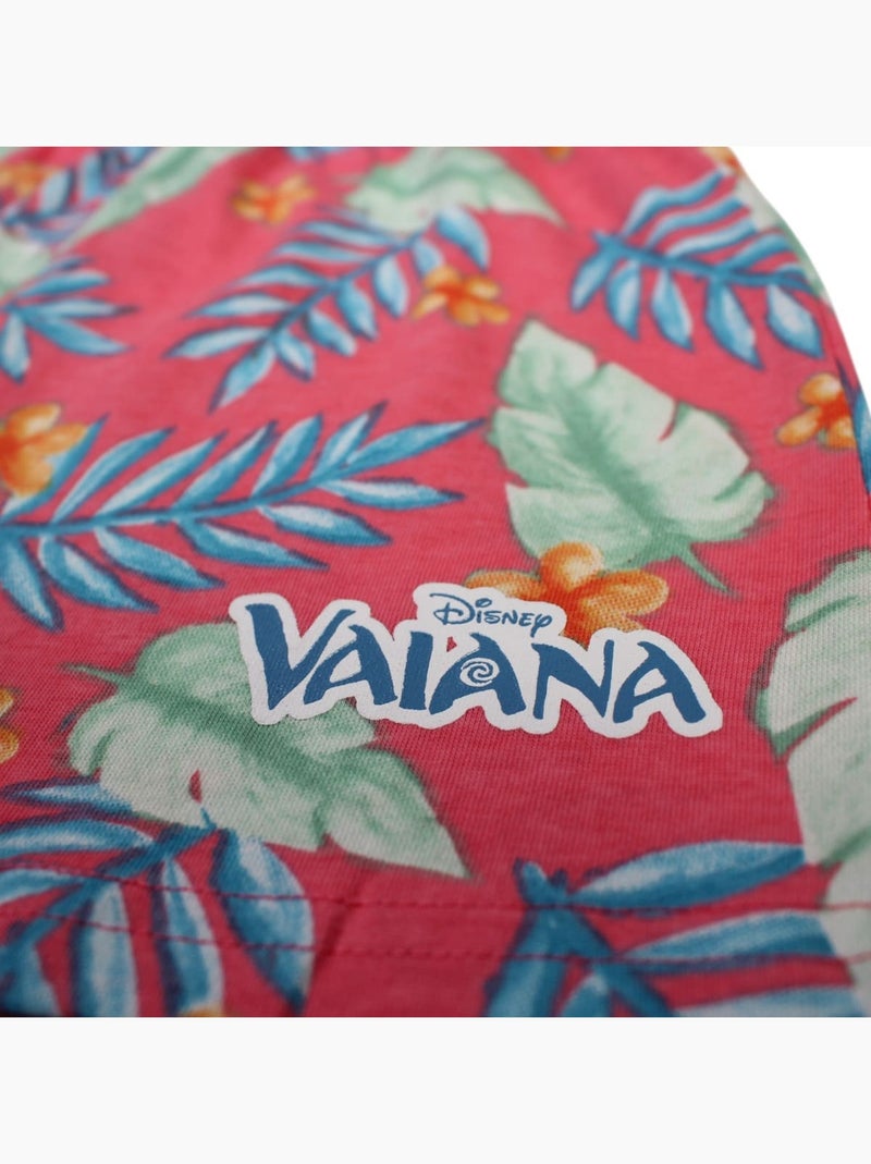 Disney - Ensemble T-shirt et Short Fille Vaiana Rose - Kiabi