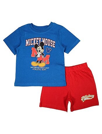Disney - Ensemble T-shirt et Short Garçon Mickey