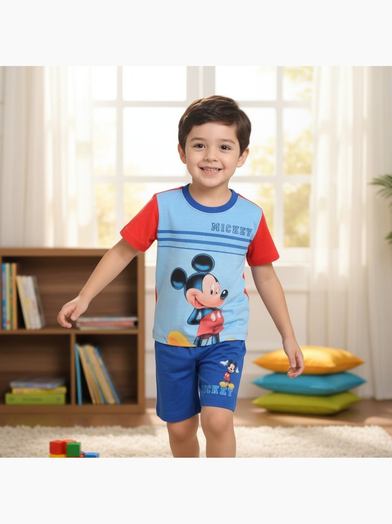 Disney - ensemble t-shirt et short imprimés Bleu - Kiabi