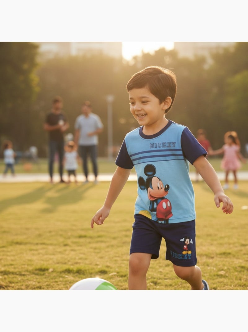 Disney - ensemble t-shirt et short imprimés Bleu marine - Kiabi