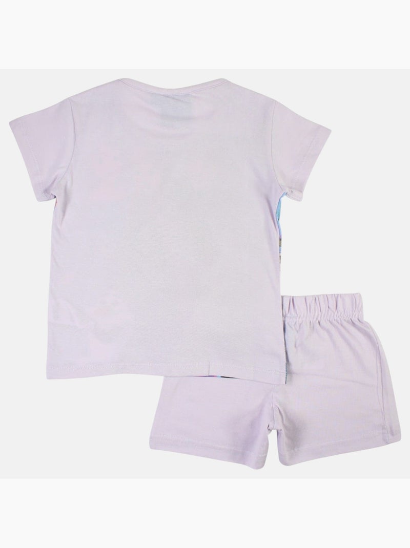 Disney - ensemble t-shirt et short imprimés Mauve - Kiabi