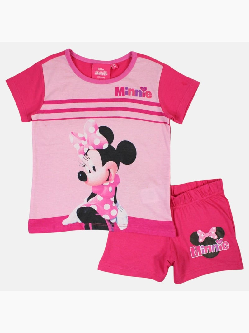 Disney - ensemble t-shirt et short imprimés Rose - Kiabi