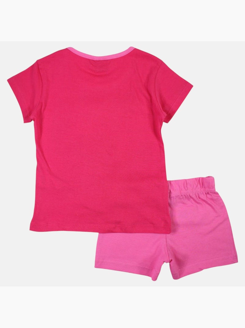 Disney - ensemble t-shirt et short imprimés Rose fushia - Kiabi