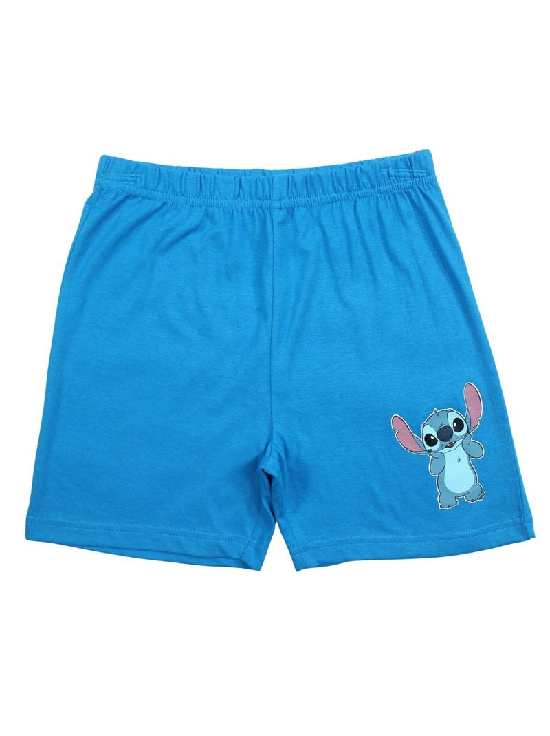 Disney - Ensemble T-shirt et Short Lilo et Stitch Bleu - Kiabi