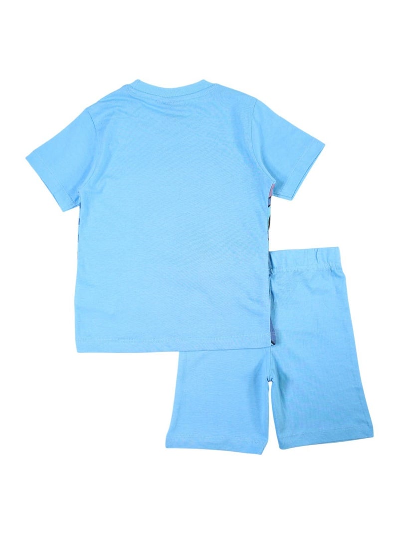 Disney - Ensemble T-shirt et Short Lilo et Stitch Bleu - Kiabi