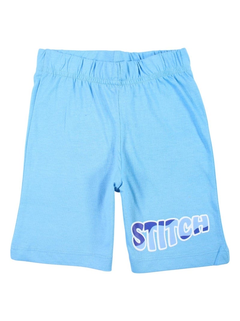 Disney - Ensemble T-shirt et Short Lilo et Stitch Bleu - Kiabi